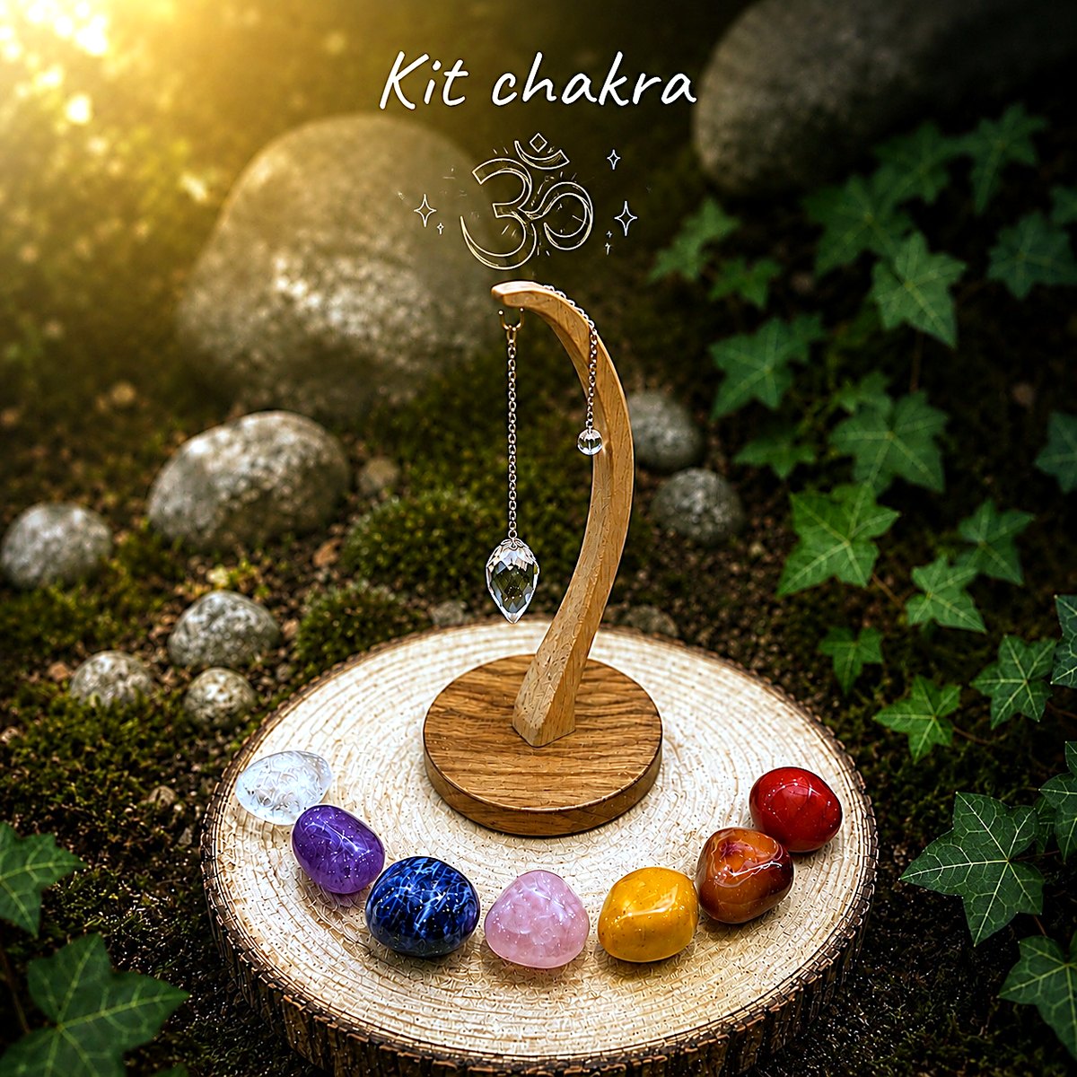 KIT PIETRE CHAKRA + PENDOLINO