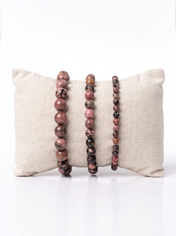 Bracciale Cuore di Rosa · Rodonite