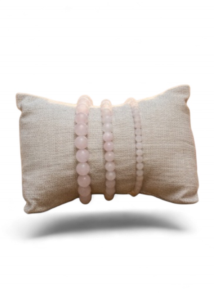 Bracciale Petalo · Quarzo Rosa