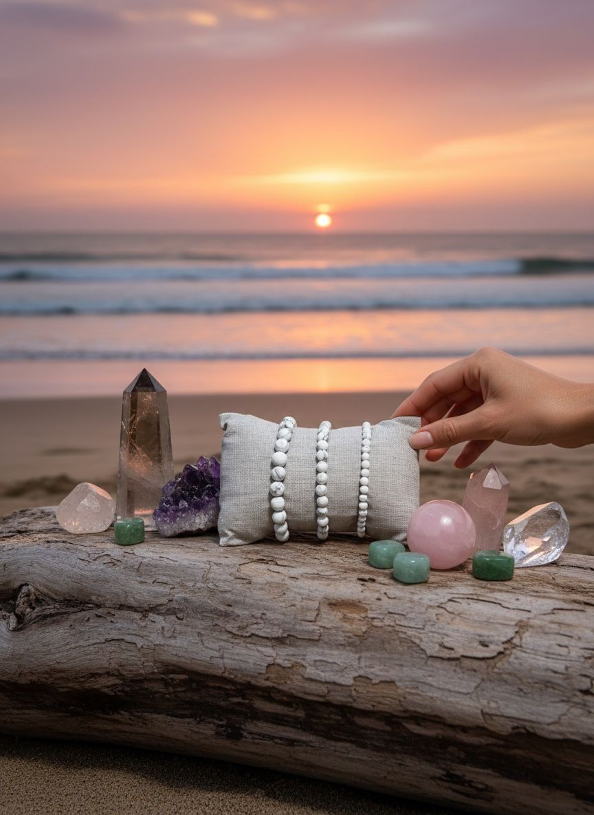Bracciale Nuvola · Howlite