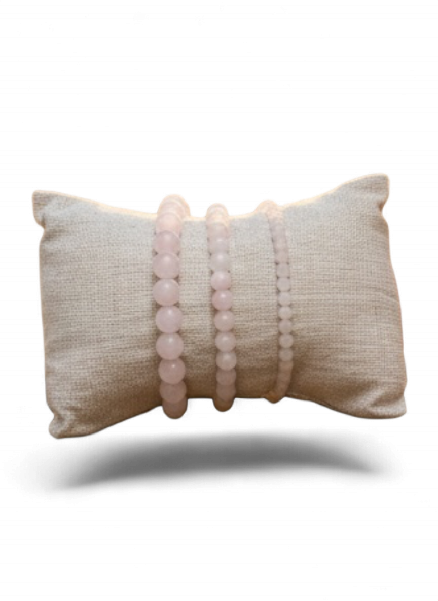 Bracciale Petalo · Quarzo Rosa