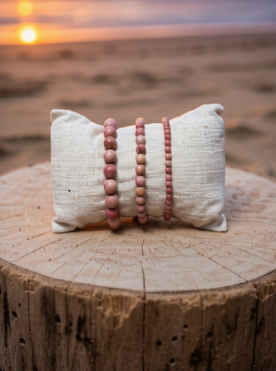 Bracciale Peonia · Rodonite
