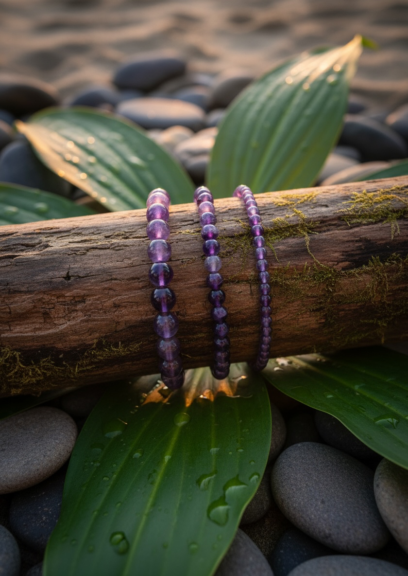 Bracciale Lavanda · Ametista
