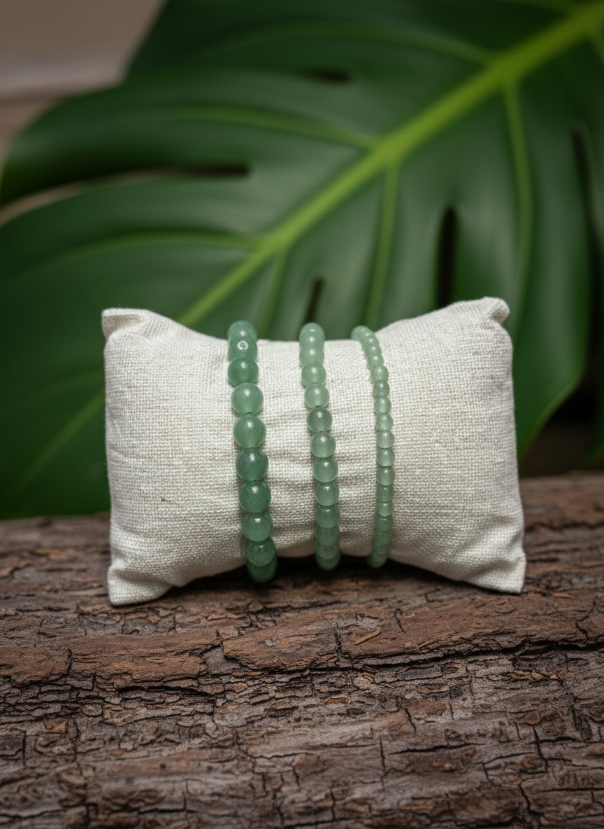 Bracciale Verde di Sorgente · Avventurina