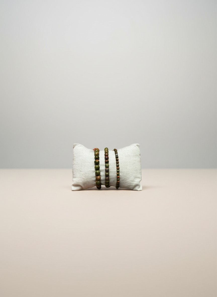 Bracciale Cuore di Terra · Unakite