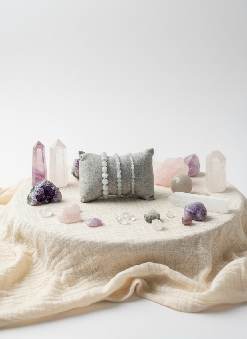 Bracciale Seta di Luce · Selenite