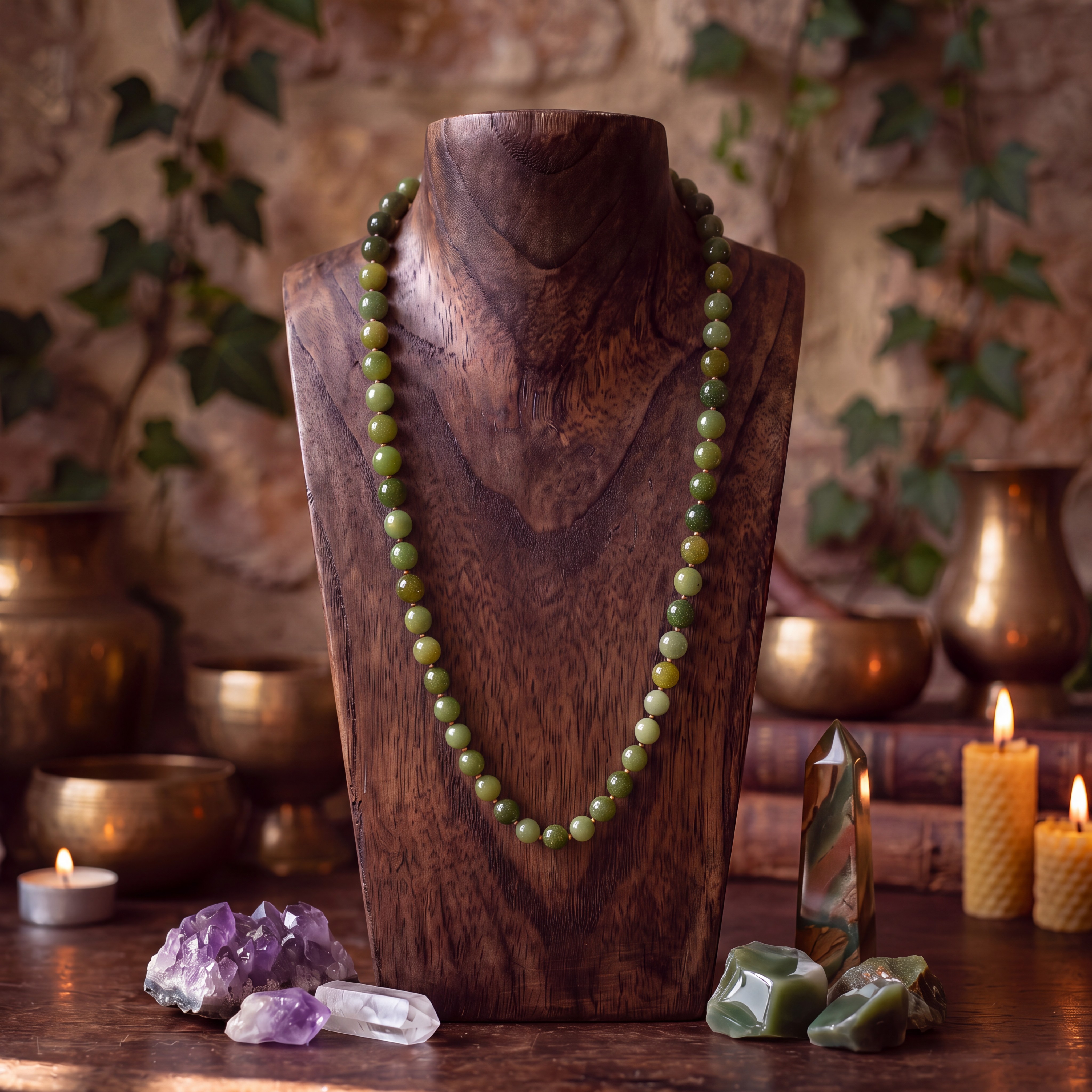 Collana Verde di Oliva · Olivina