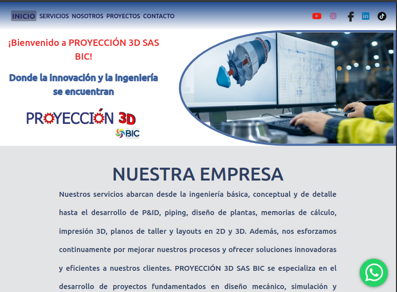 Proyeccion 3d bic sas