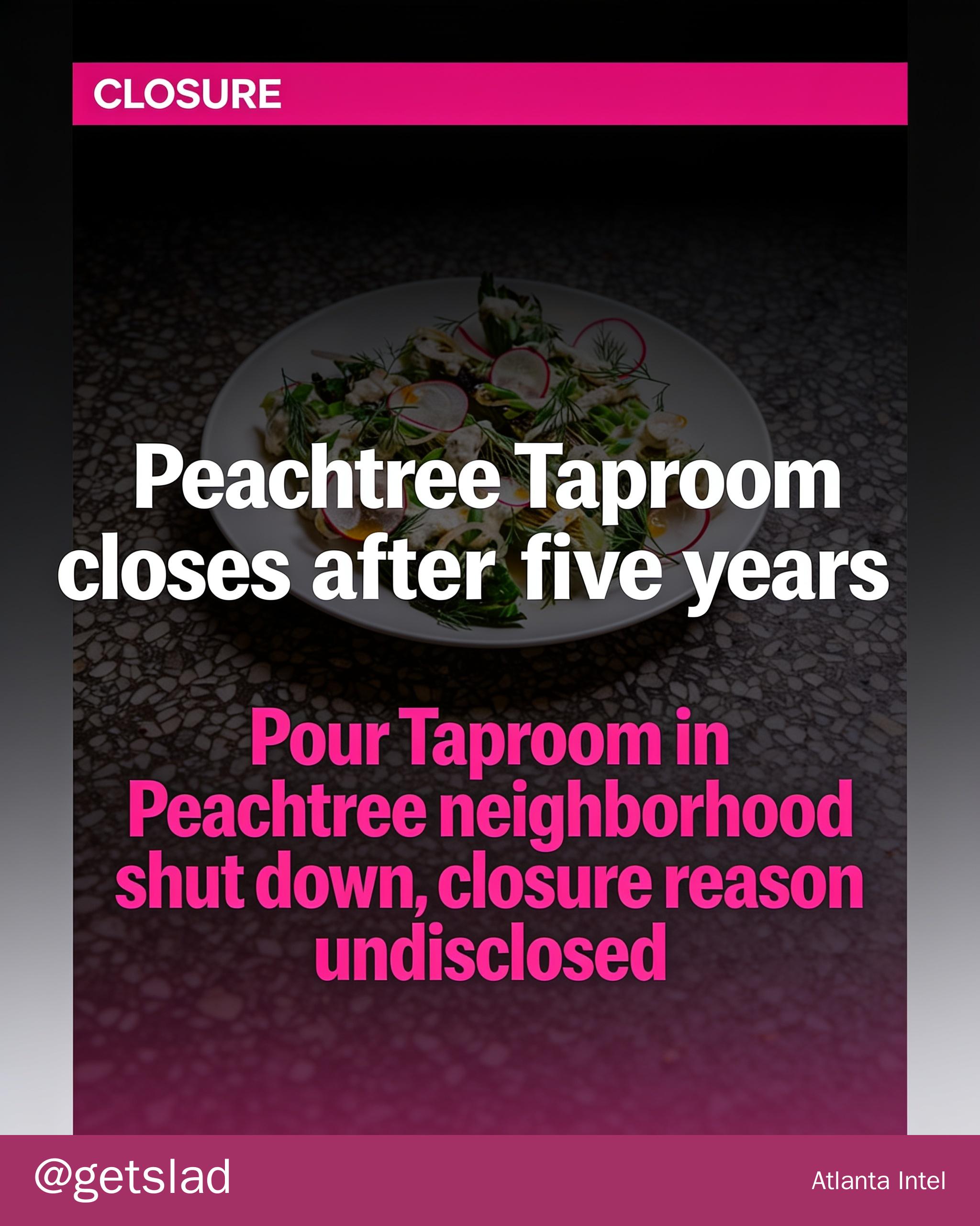 Peachtree Taproom closes after five years
