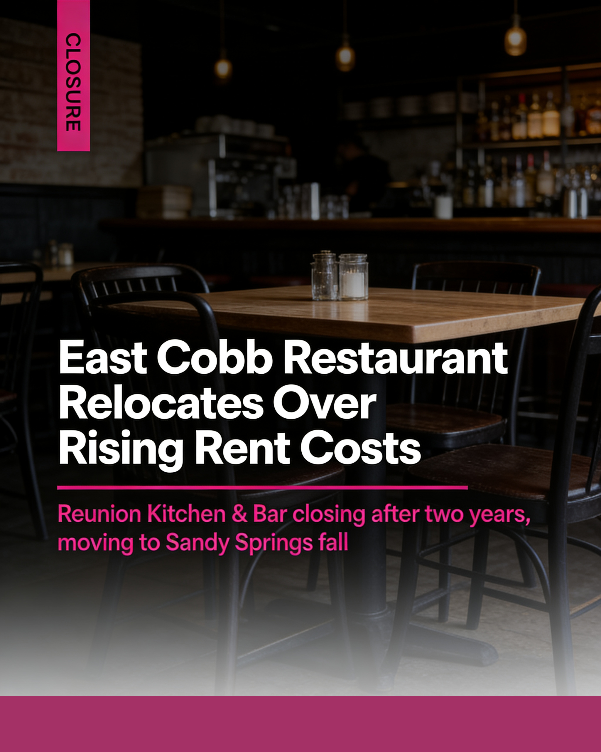 East Cobb Restaurant Relocates Over Rising Rent Costs