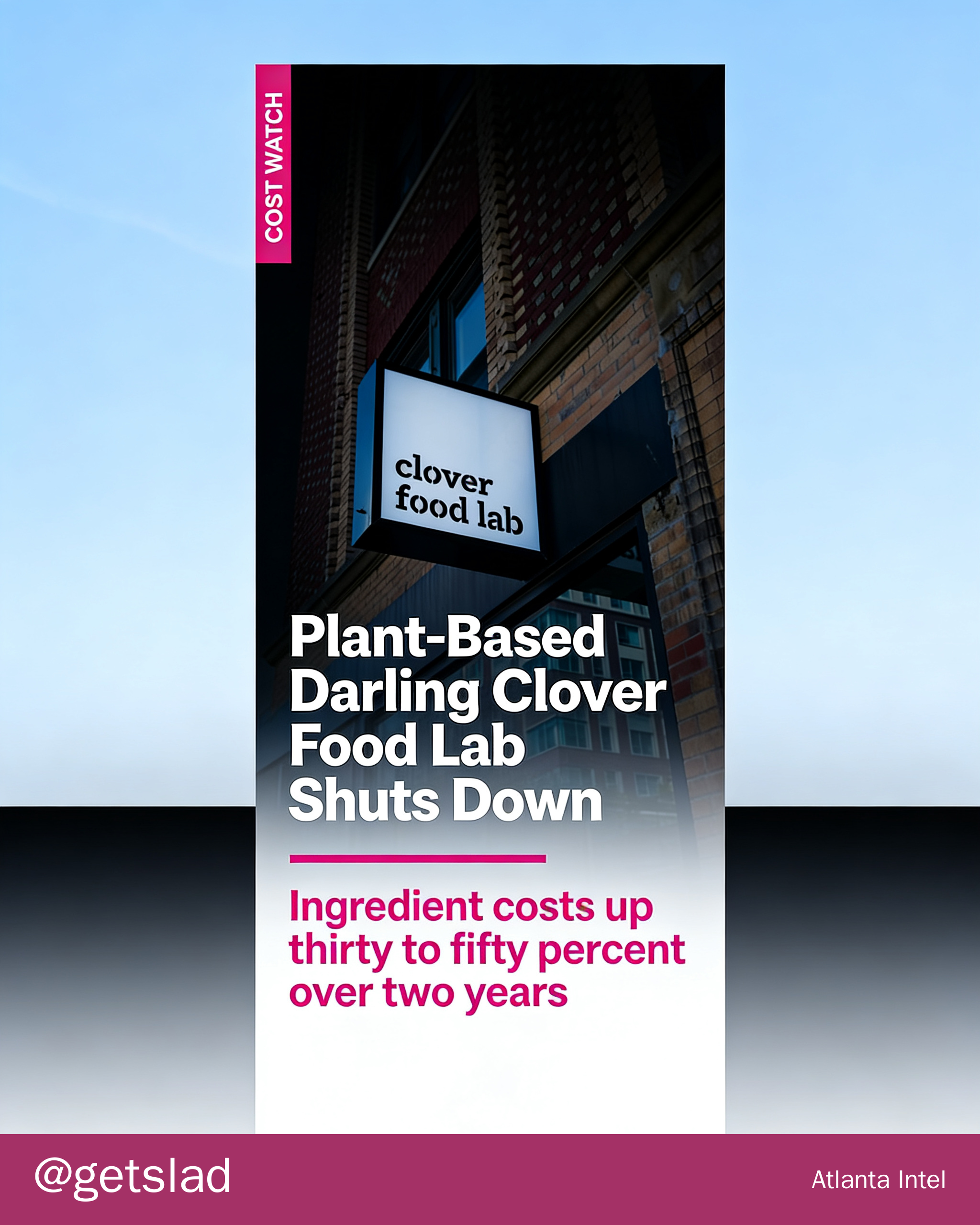 Plant-Based Darling Clover Food Lab Shuts Down