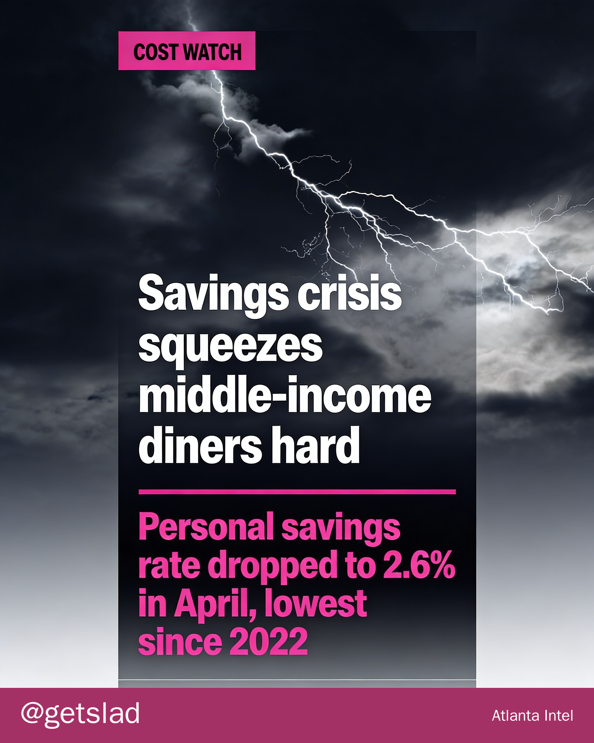 Savings crisis squeezes middle-income diners hard
