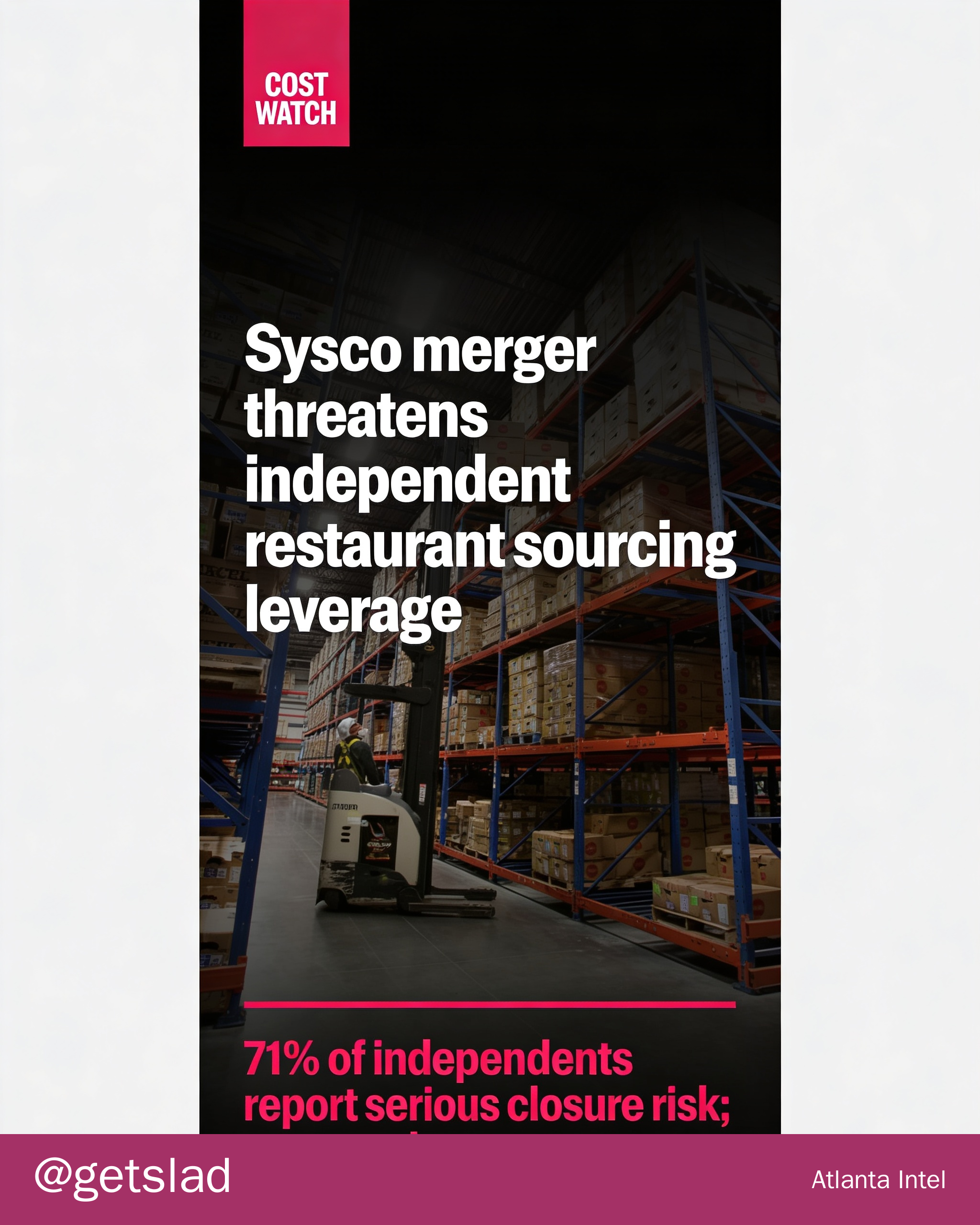 Sysco merger threatens independent restaurant sourcing leverage