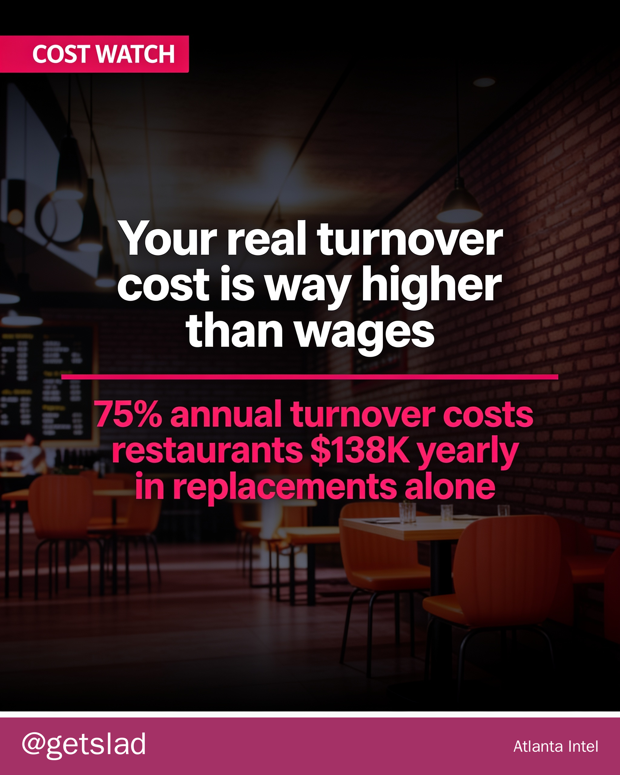 Your real turnover cost is way higher than wages