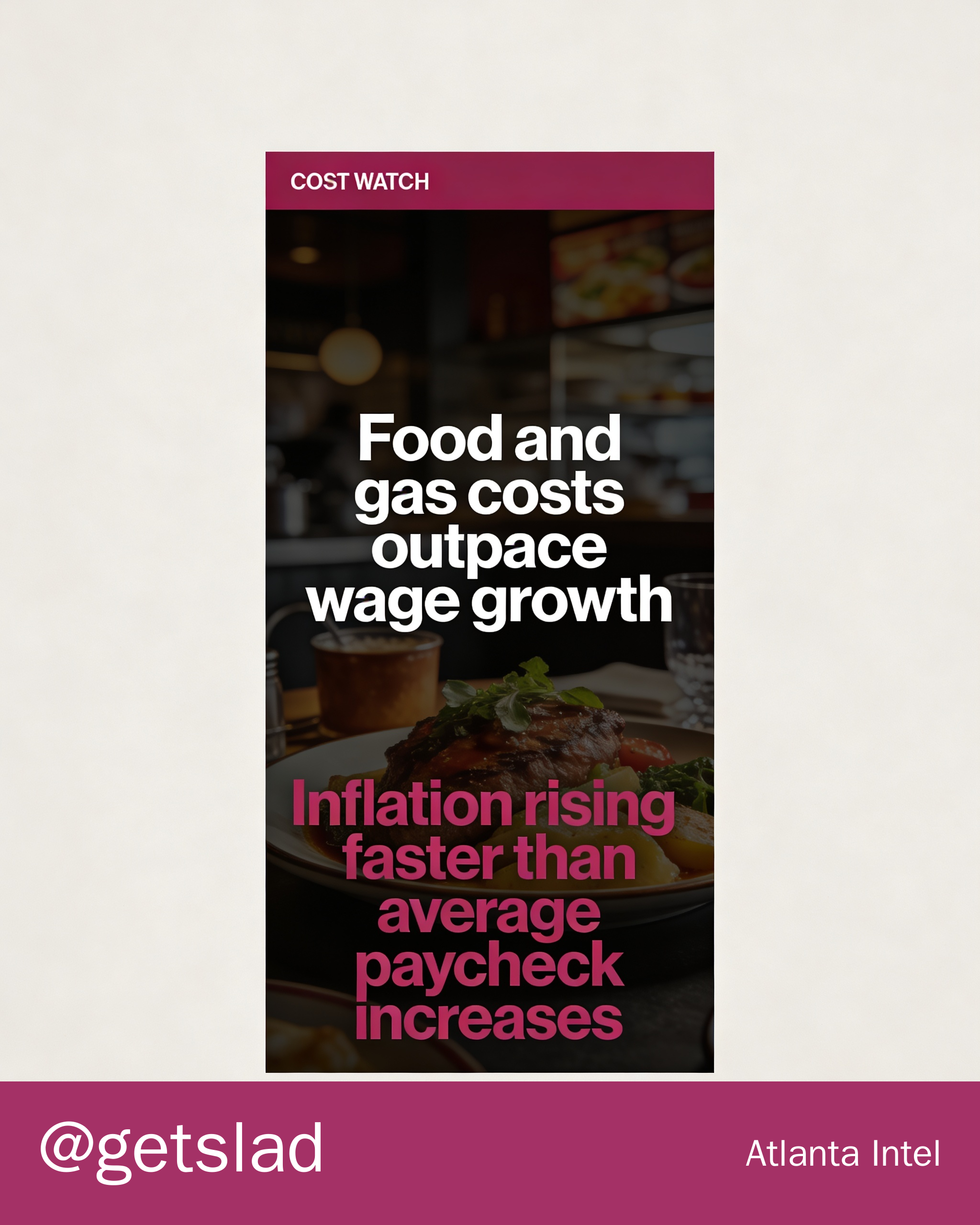 Food and gas costs outpace wage growth