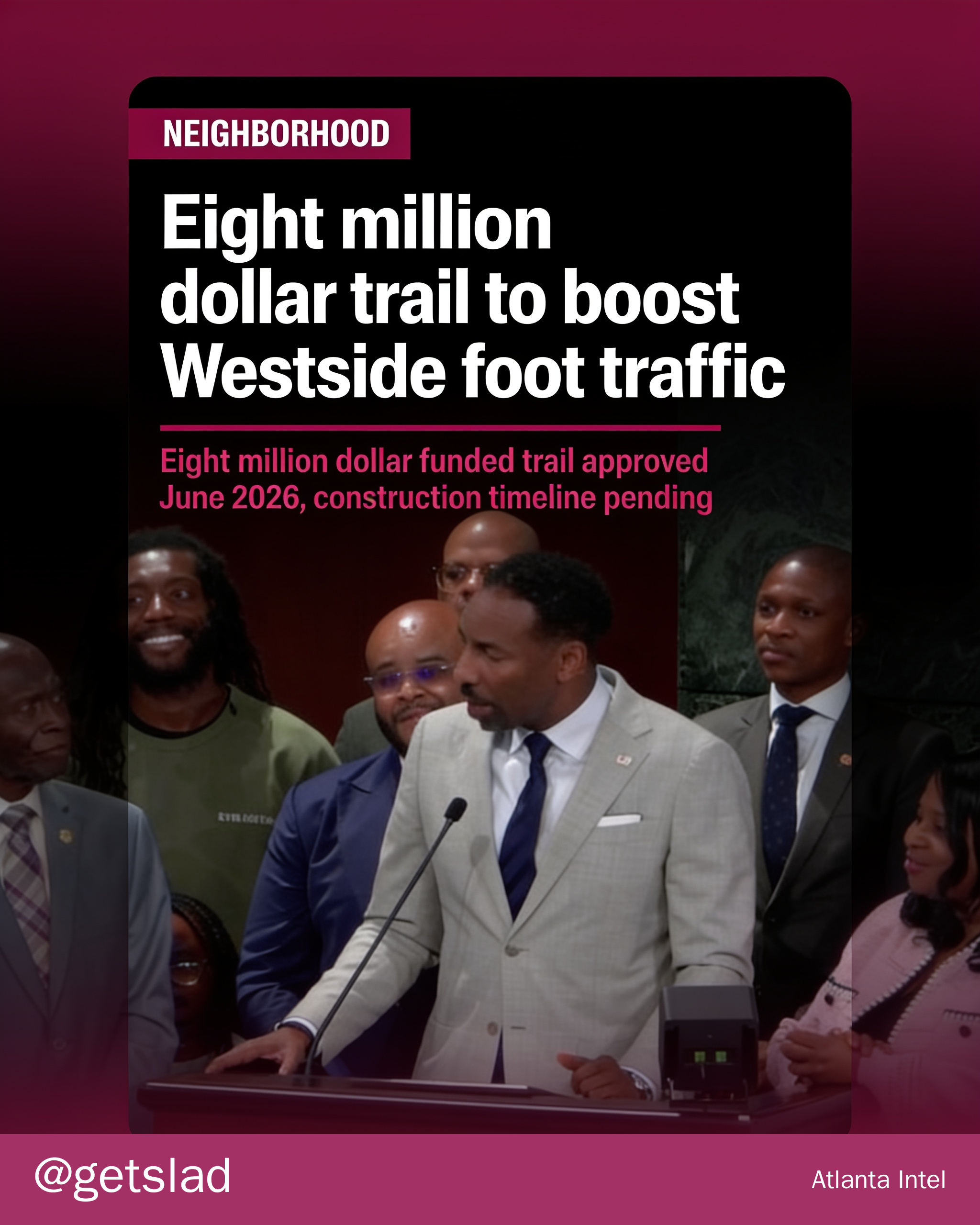Eight million dollar trail to boost Westside foot traffic