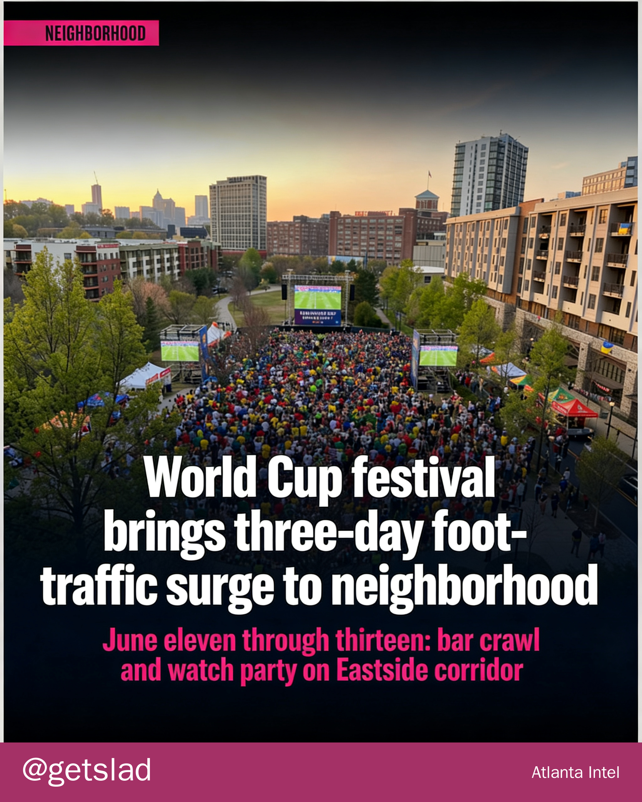 World Cup festival brings three-day foot-traffic surge to neighborhood