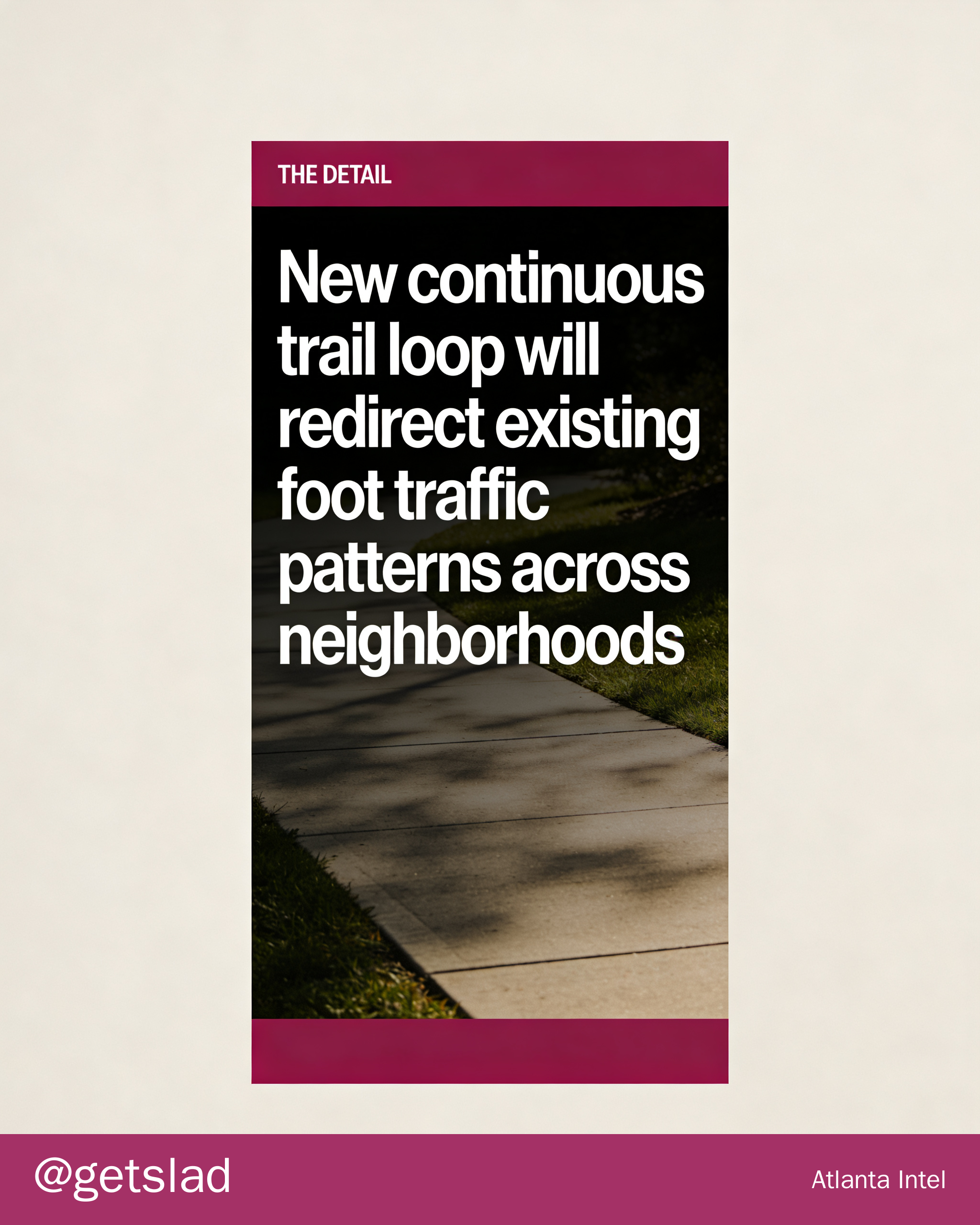 Trail loop completion drives foot traffic surge