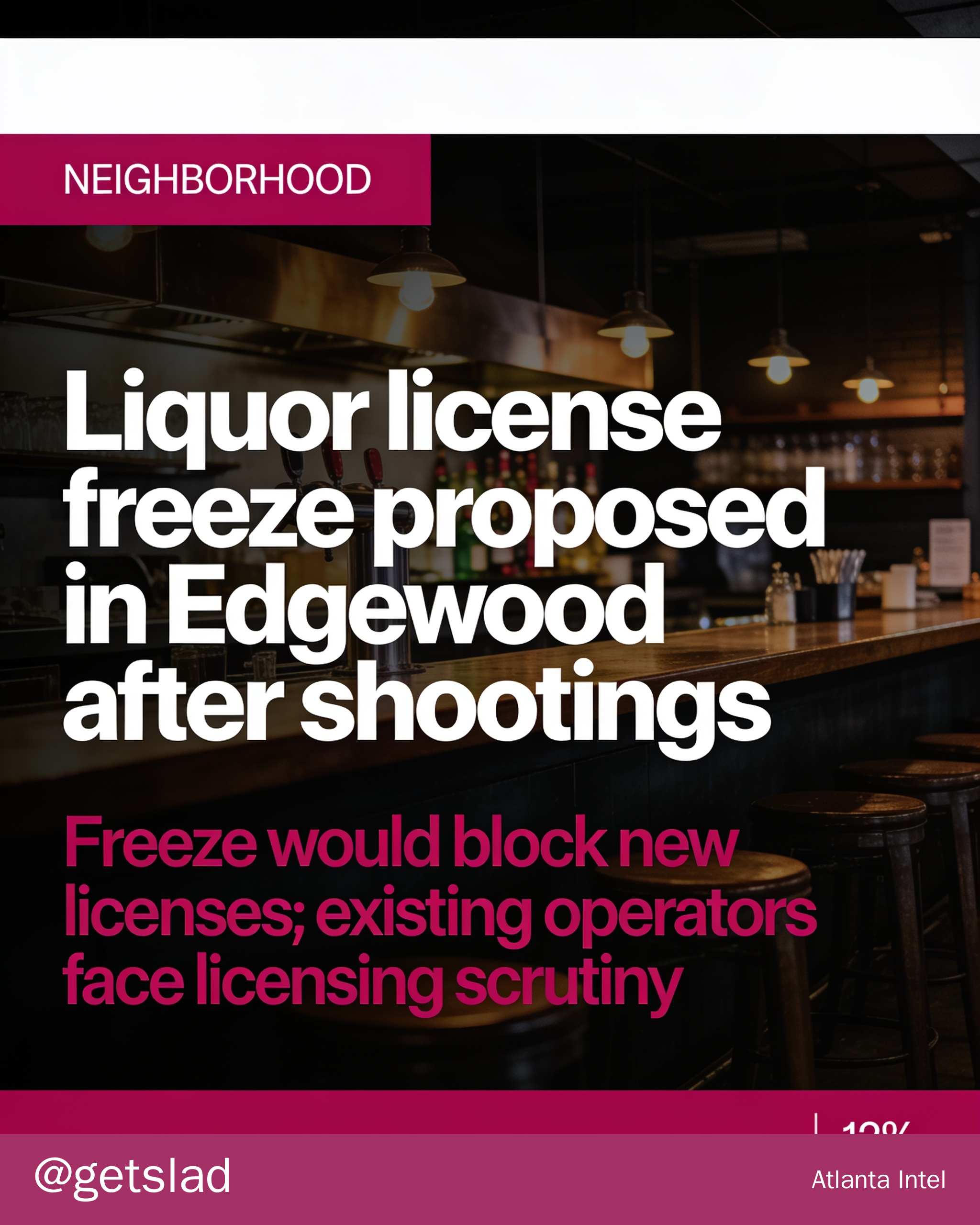 Liquor license freeze proposed in Edgewood after shootings