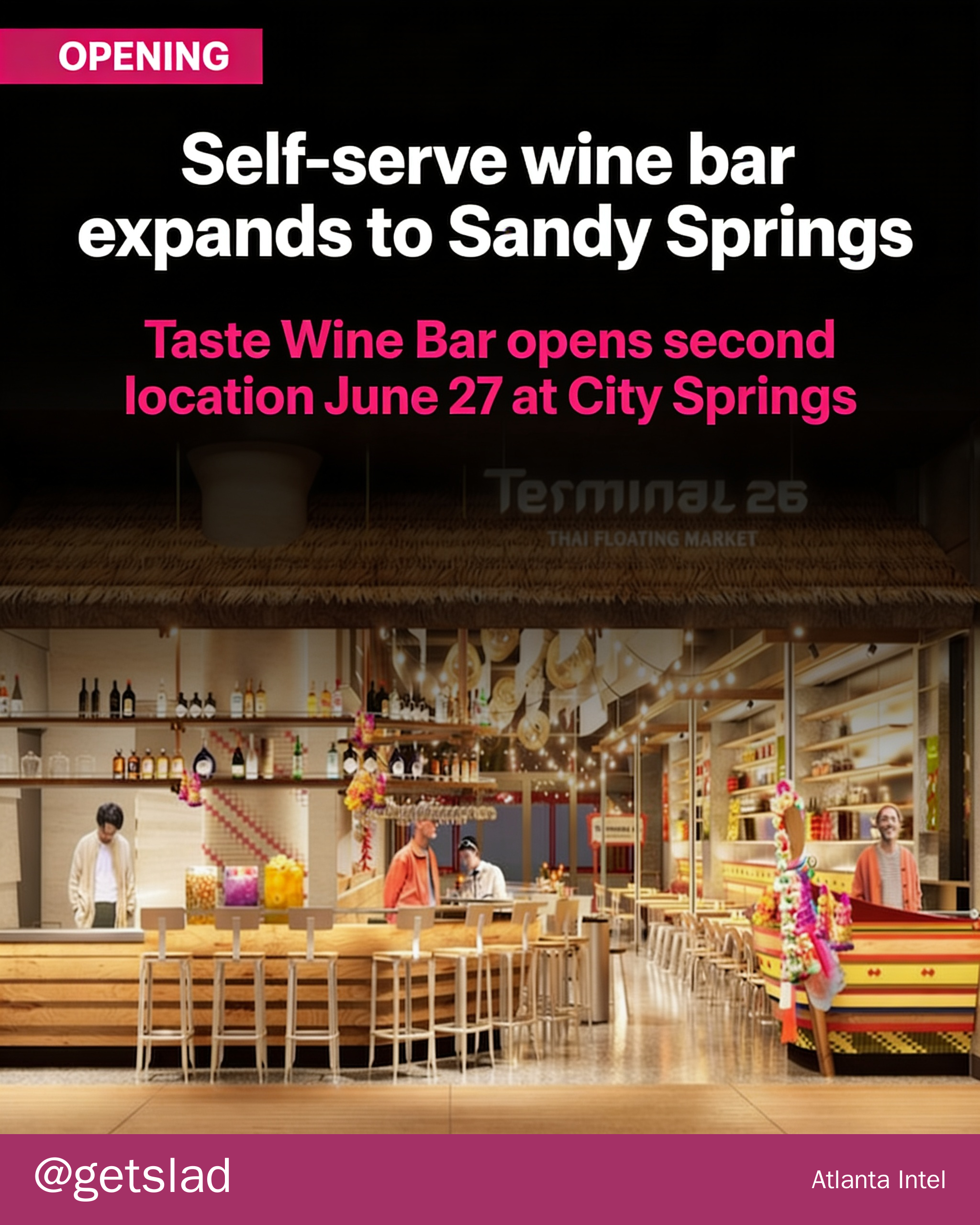 Self-serve wine bar expands to Sandy Springs