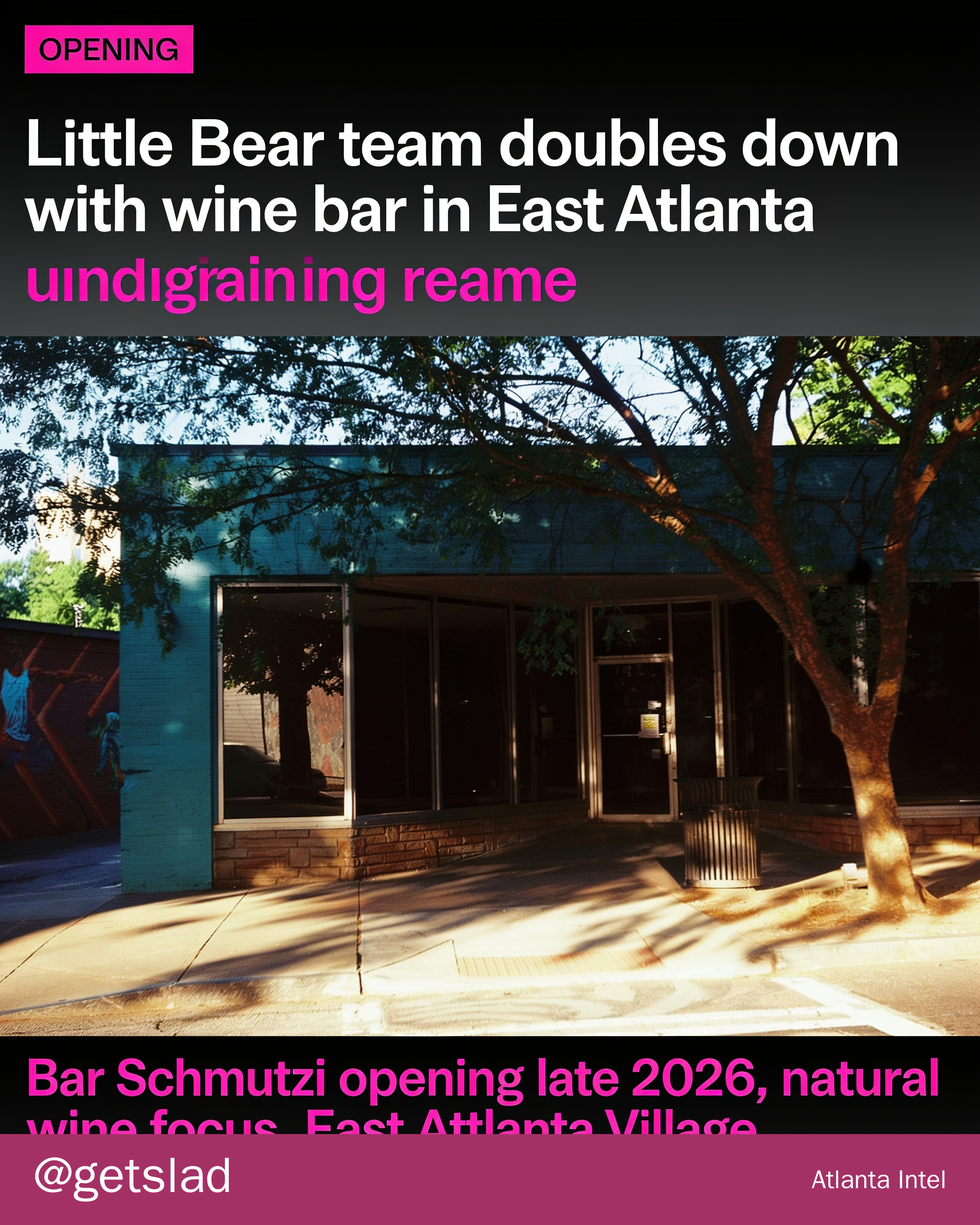 Little Bear team doubles down with wine bar in East Atlanta