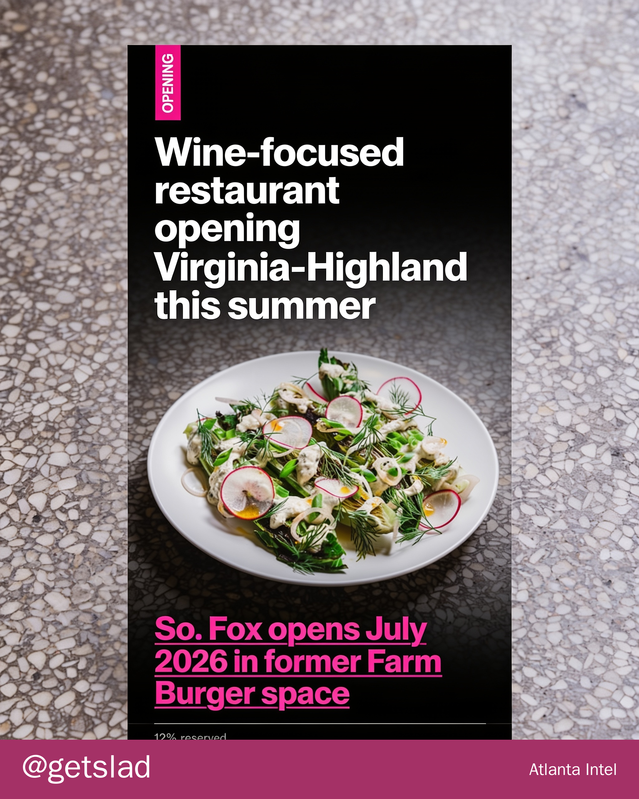 Wine-focused restaurant opening Virginia-Highland this summer