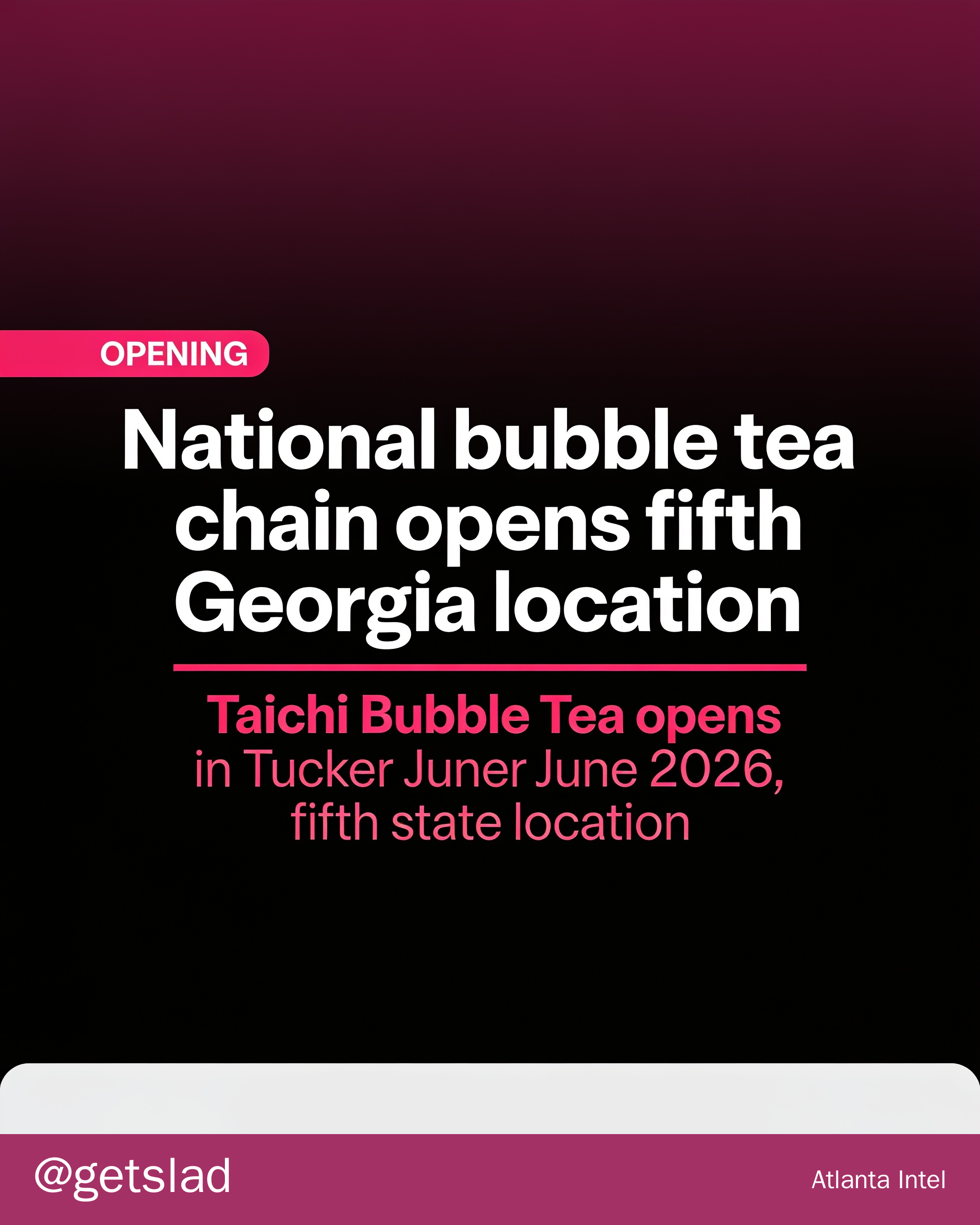 National bubble tea chain opens fifth Georgia location