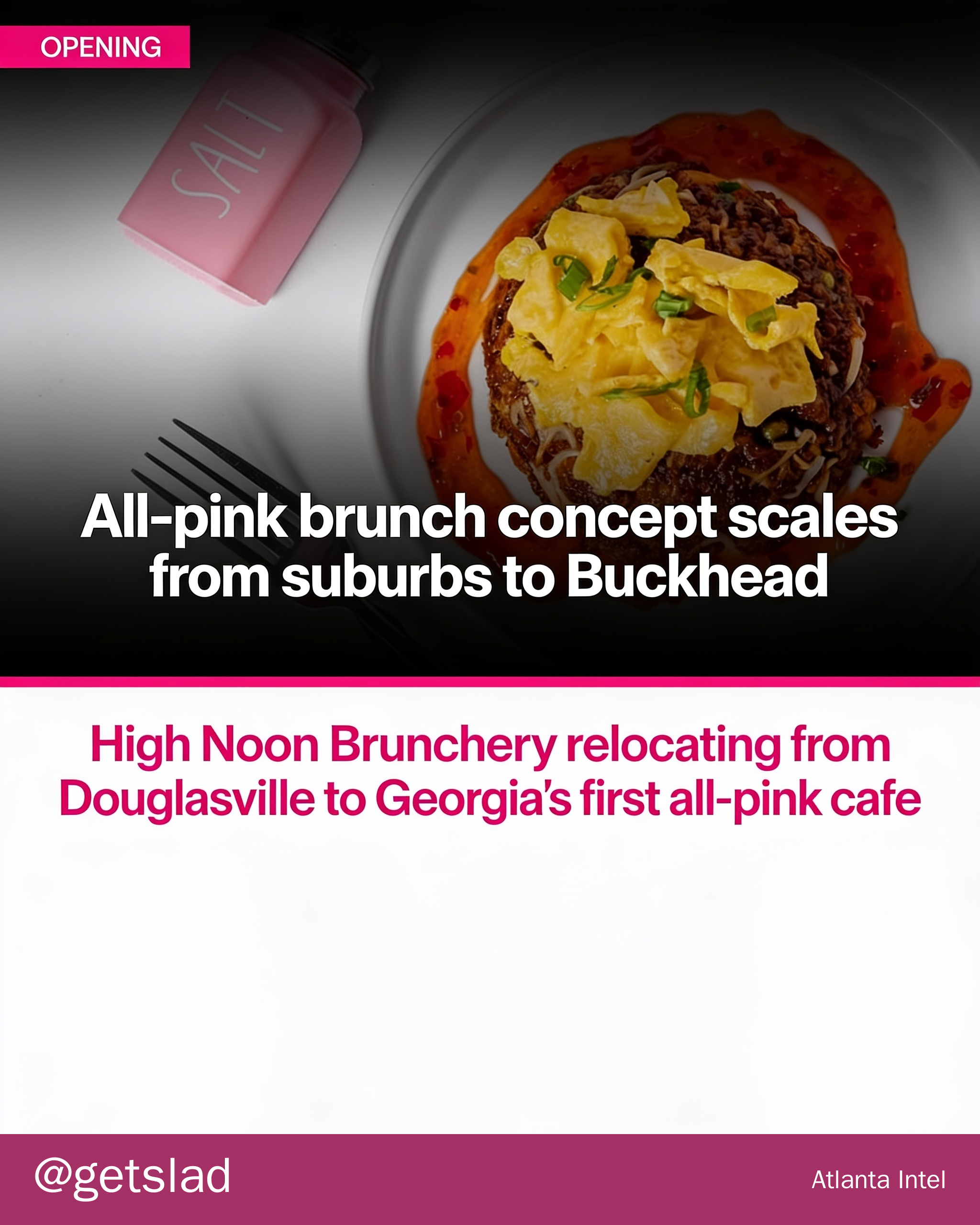 All-pink brunch concept scales from suburbs to Buckhead