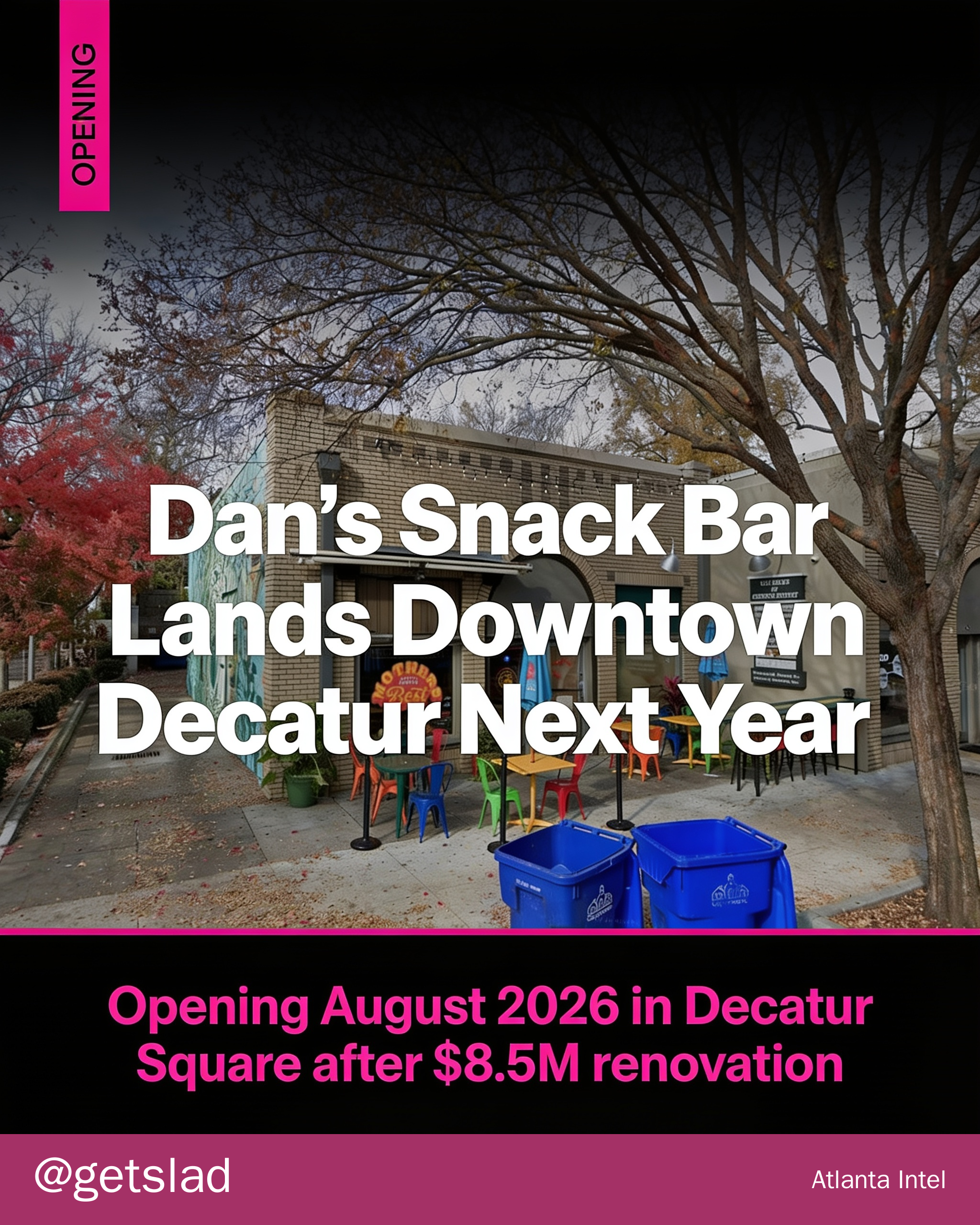 Dan's Snack Bar Lands Downtown Decatur Next Year