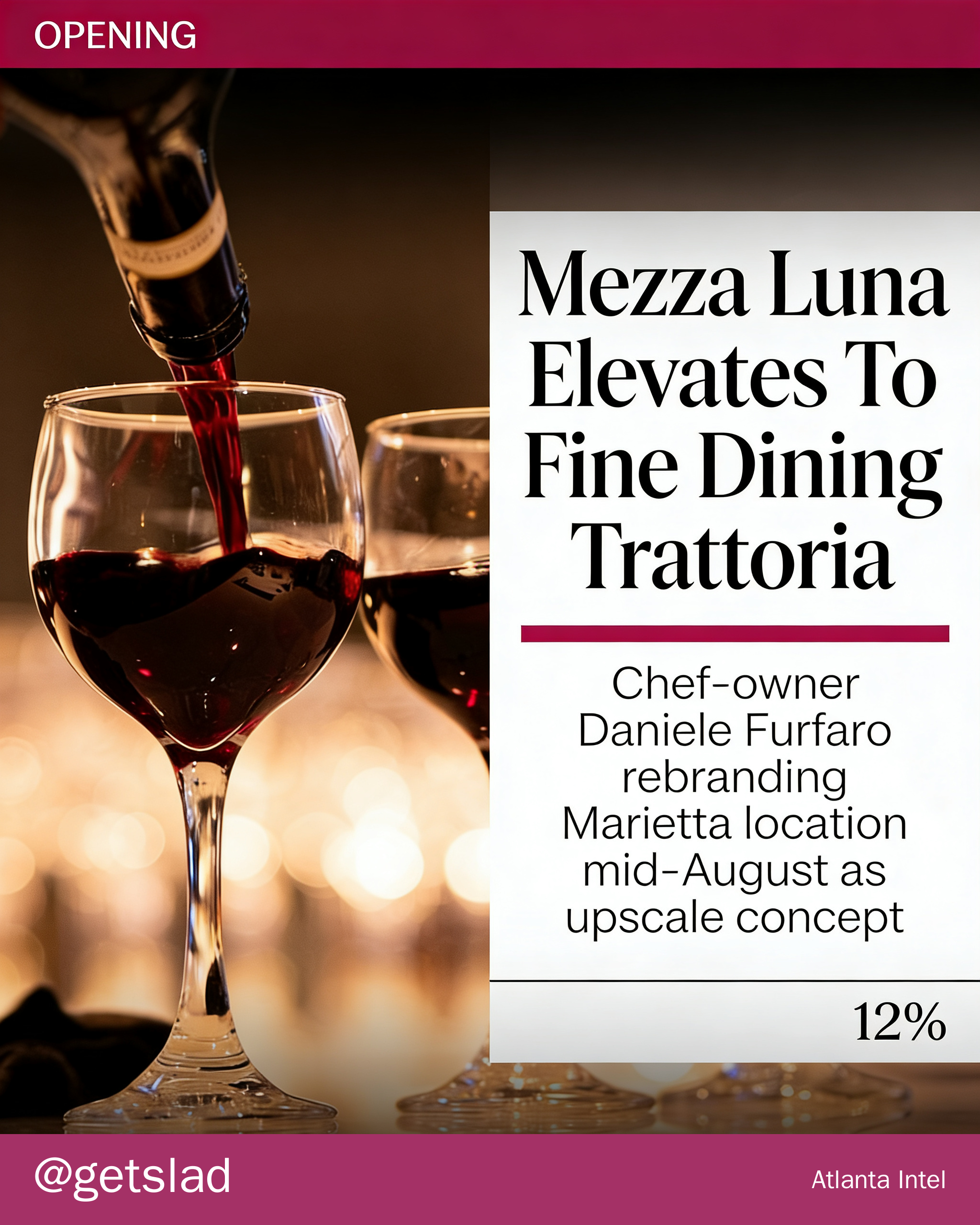 Mezza Luna Elevates To Fine Dining Trattoria