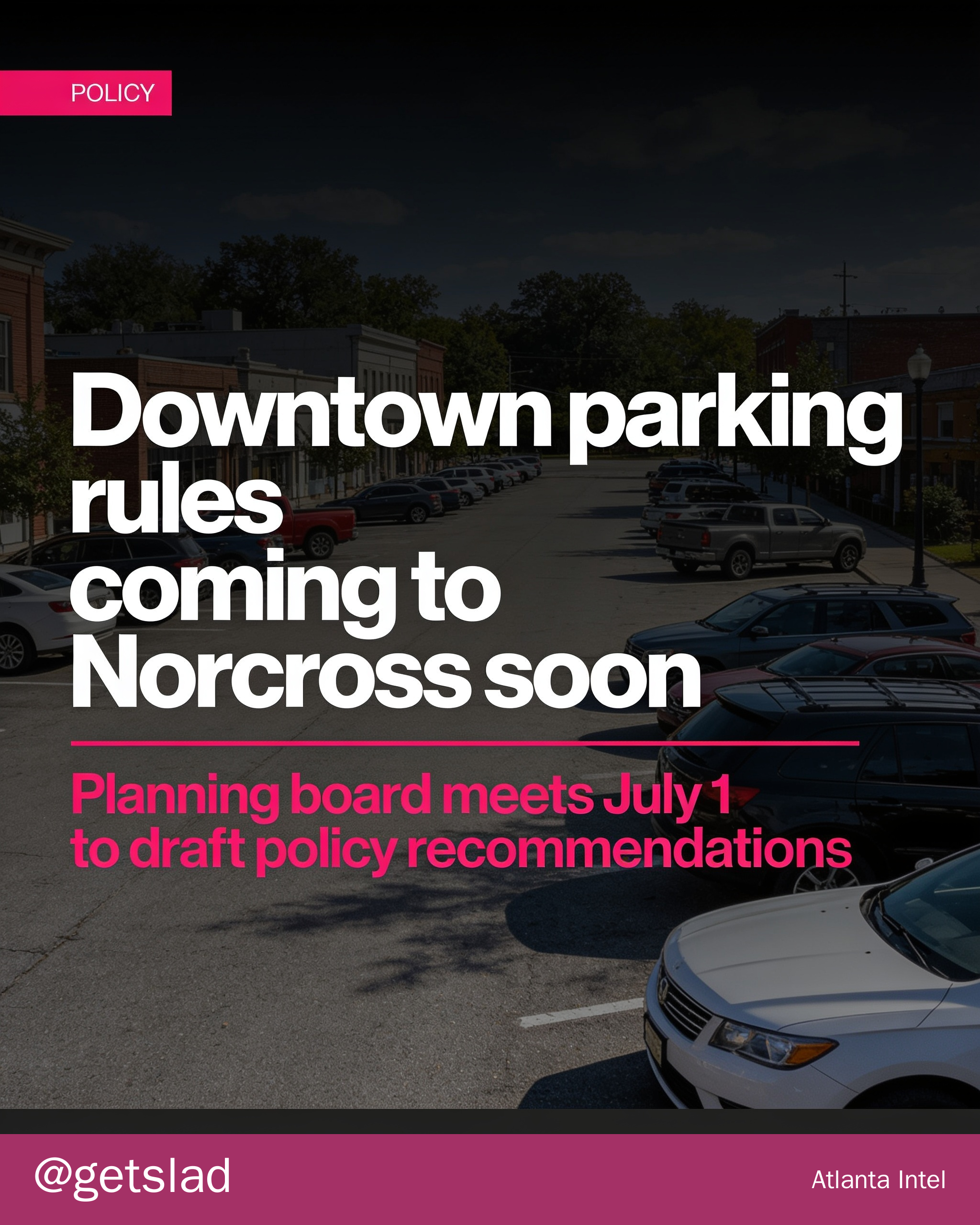 Downtown parking rules coming to Norcross soon