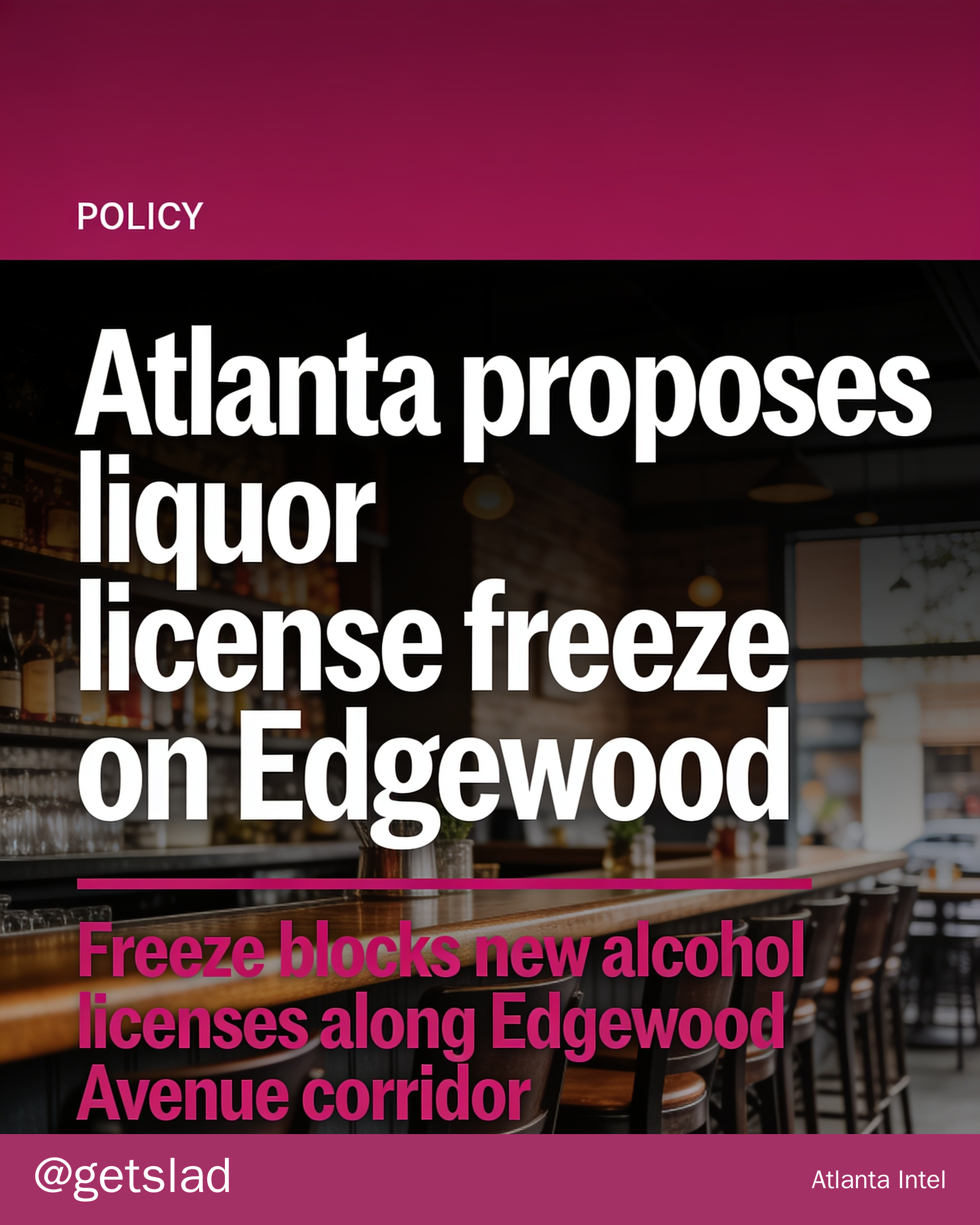 Atlanta proposes liquor license freeze on Edgewood