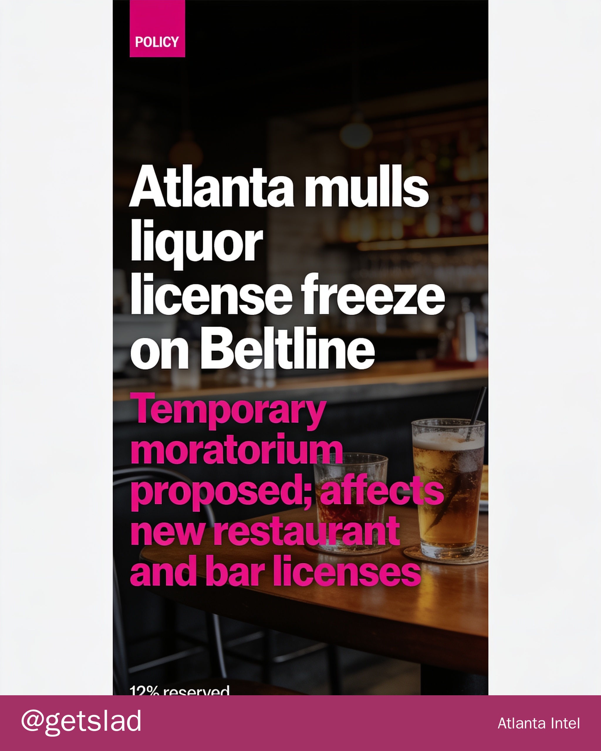 Atlanta mulls liquor license freeze on Beltline