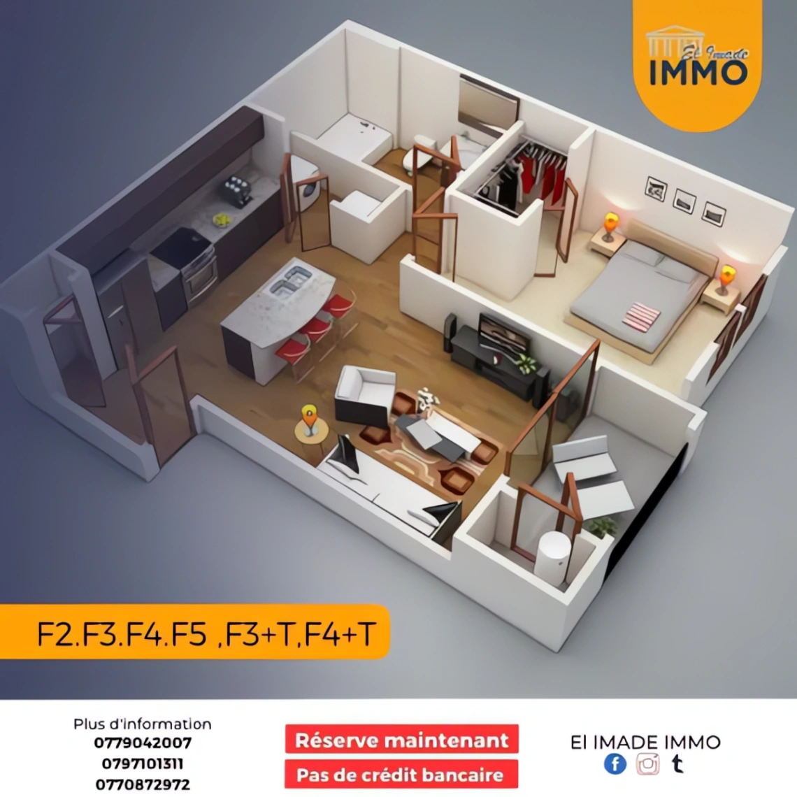 Appartement à vendre à Bordj El Kiffan