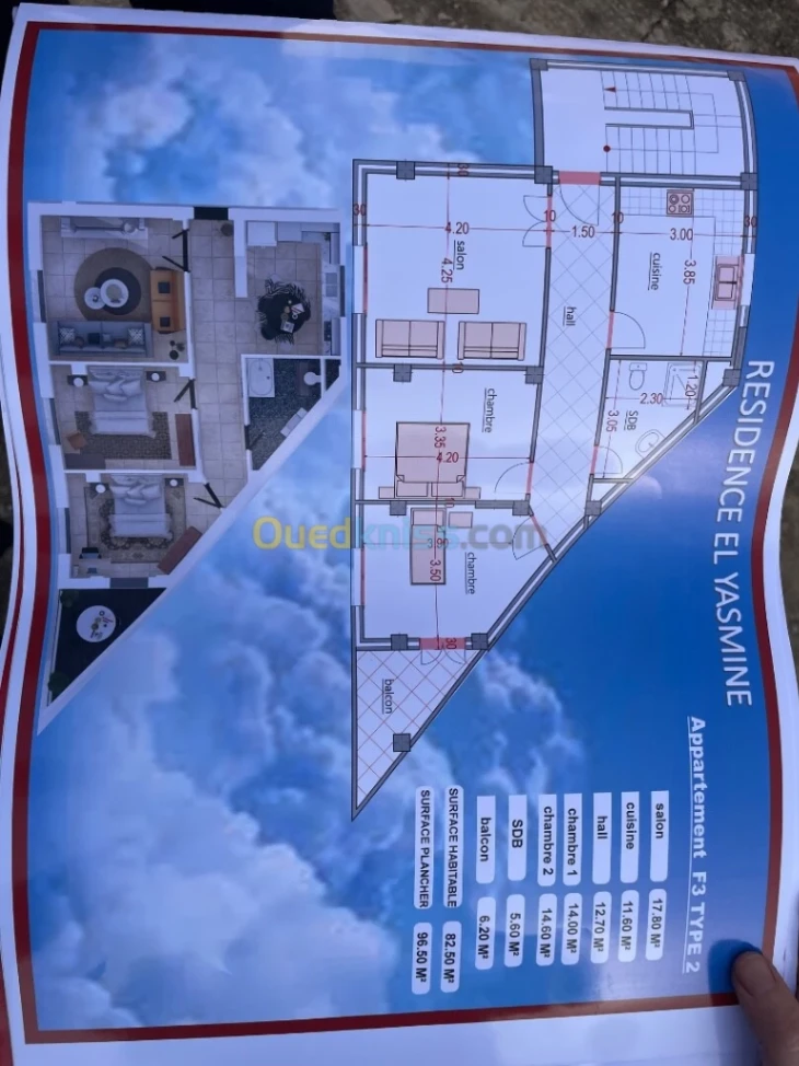 Appartement à vendre à Rouiba