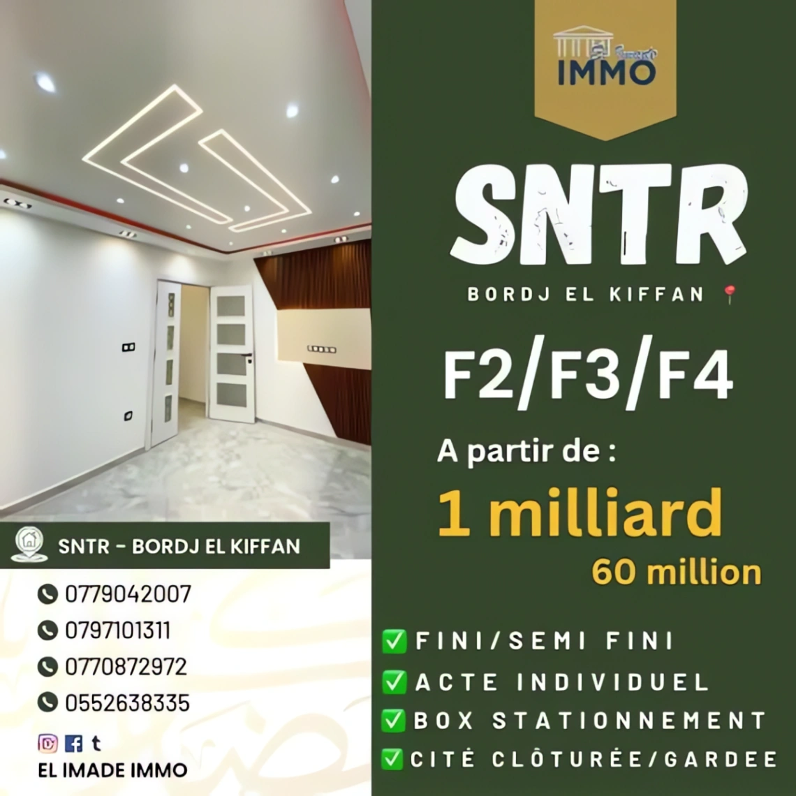 Appartement à vendre à Bordj El Kiffan