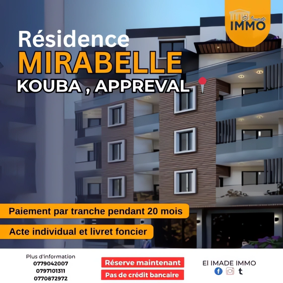 Appartement à vendre à Kouba