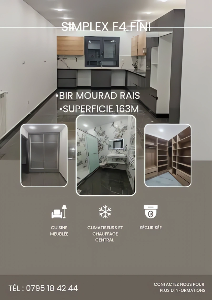 Appartement à vendre à Bir Mourad Rais