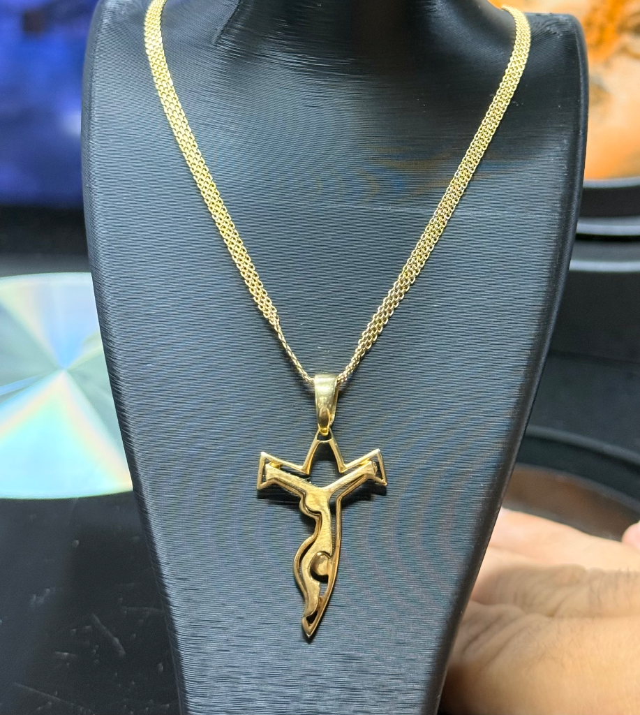 CADENA + Dije 18K ITALY view 1