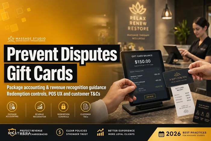Avoid gift-card disputes: package accounting, redemption rules and customer T&Cs for studios