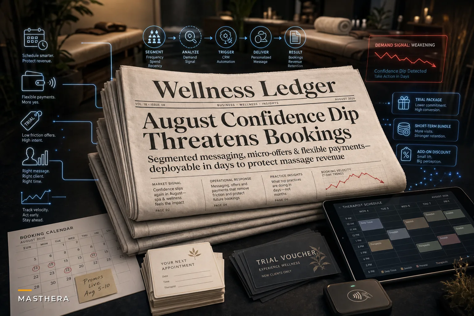 Consumer Confidence Falls: Messaging, Micro-Offers and Flexible Payments to Protect Massage Bookings