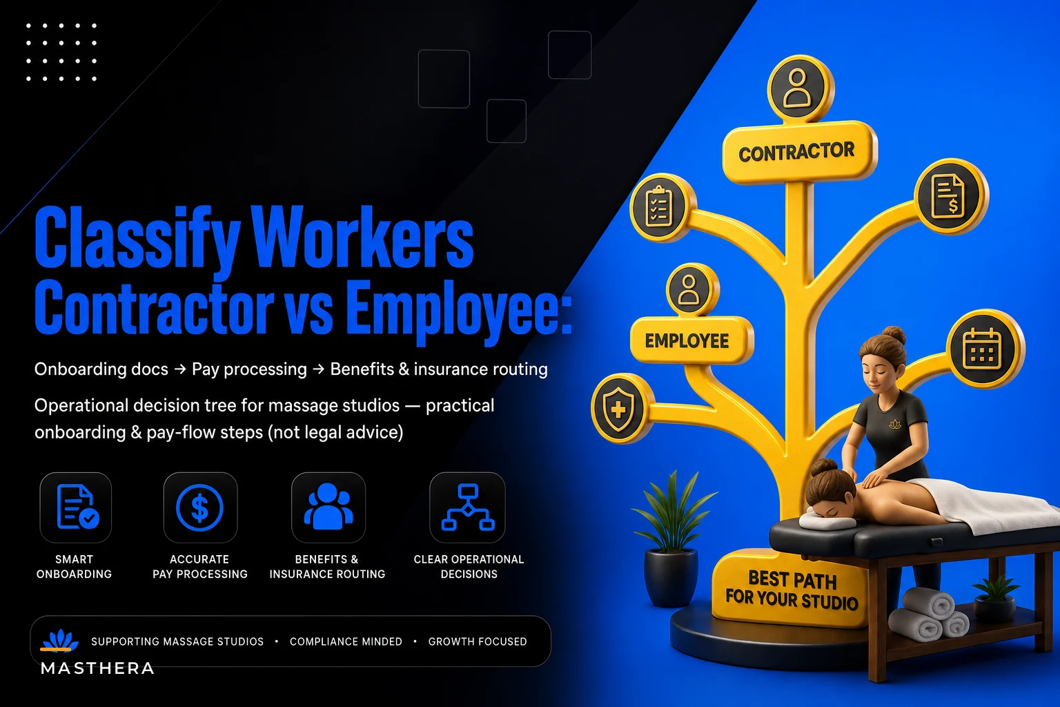 Contractor vs employee decision tree for studios: onboarding, pay flows and operational differences