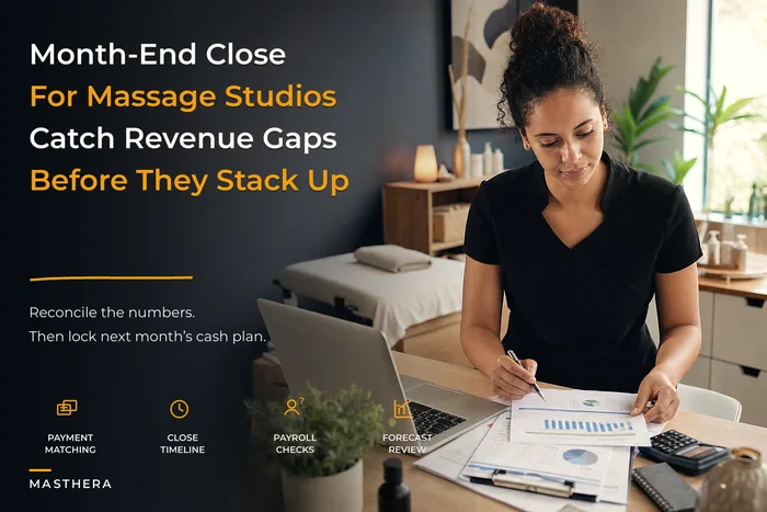 Month-end checklist for massage studios: a cashflow playbook with forecasting and reconciliation