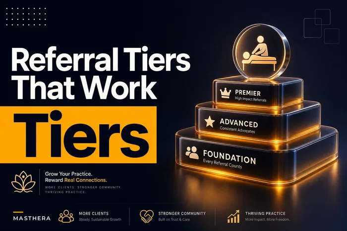 Referral tiers that actually bring loyal clients: structure, timing and measurement for massage studios