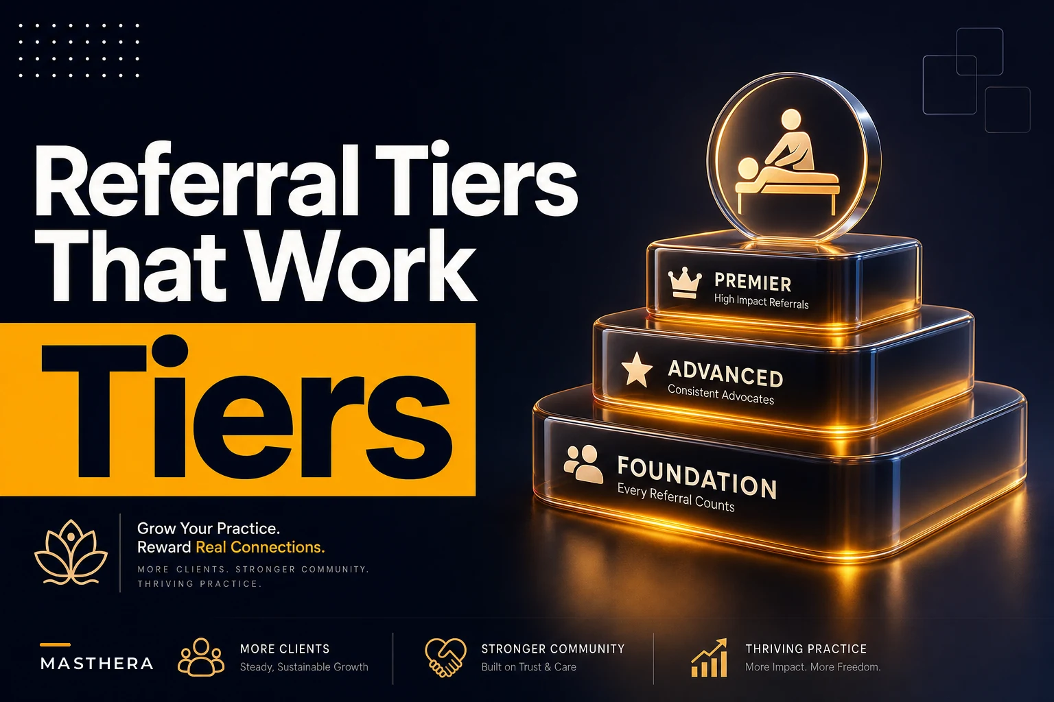 Referral tiers that actually bring loyal clients: structure, timing and measurement for massage studios