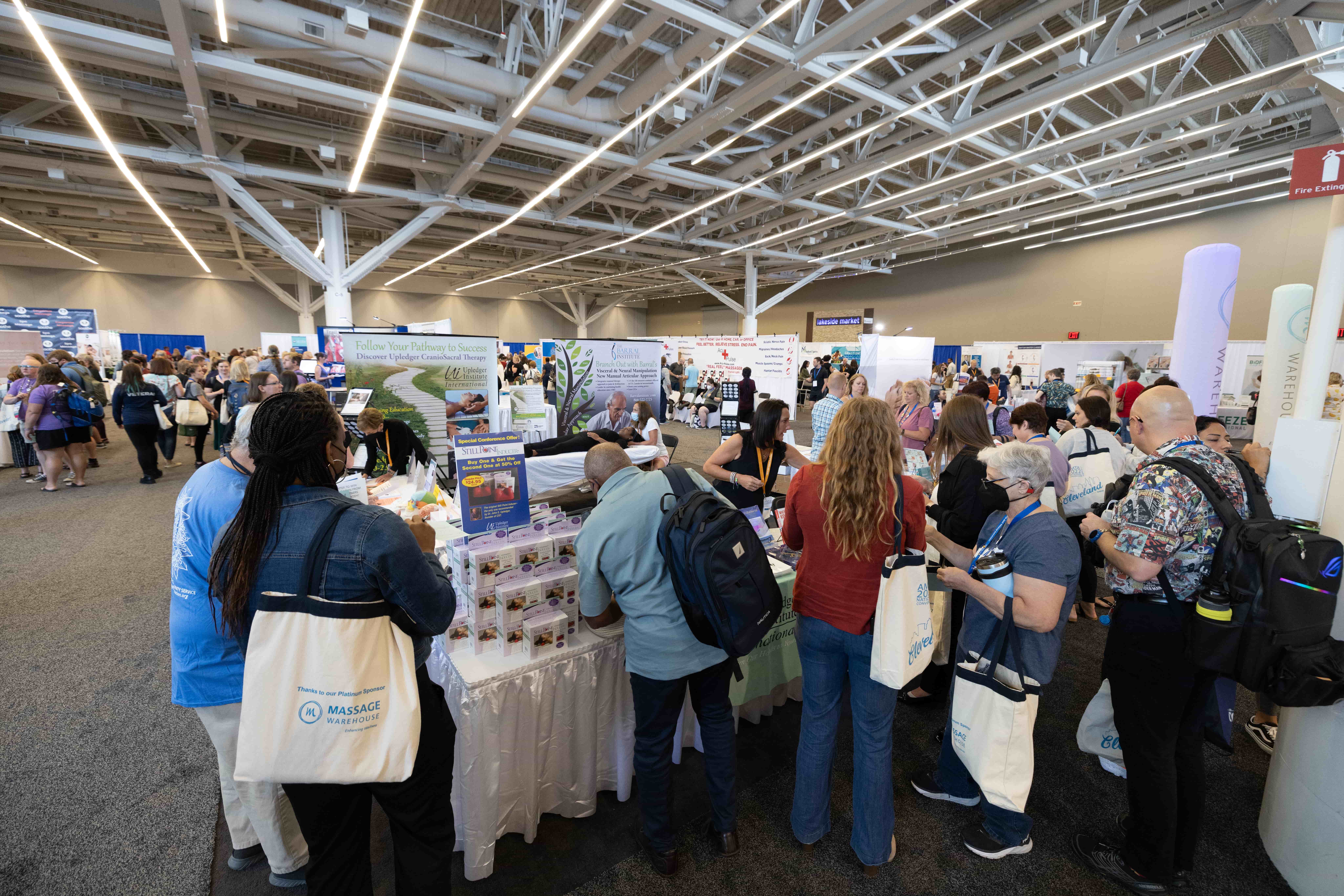 The exhibit hall opened on Thursday afternoon to great enthusiasm and excitement from all who participated.