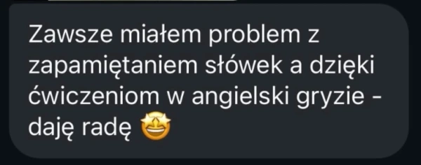 Pozytywna opinia o aplikacji edukacyjnej - pomoc w nauce angielskiego i zapamiętywaniu słówek