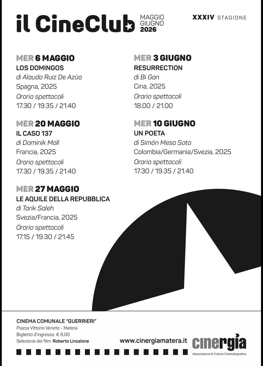 il CineClub XXXIV stagione: Le aquile della Repubblica