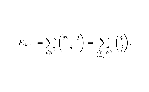 二項係数の斜め和