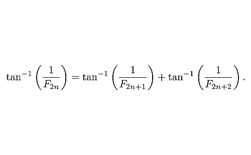 Fibonacci 数の逆数の逆余接.